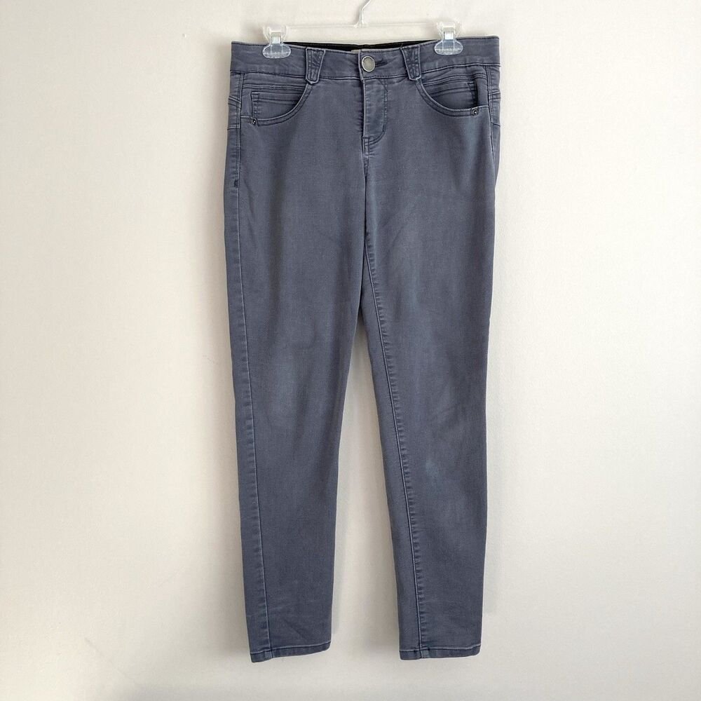 Democracy Ab Solution Skinny Jeans Womens Size 6 Gray High Rise Pants Slimming